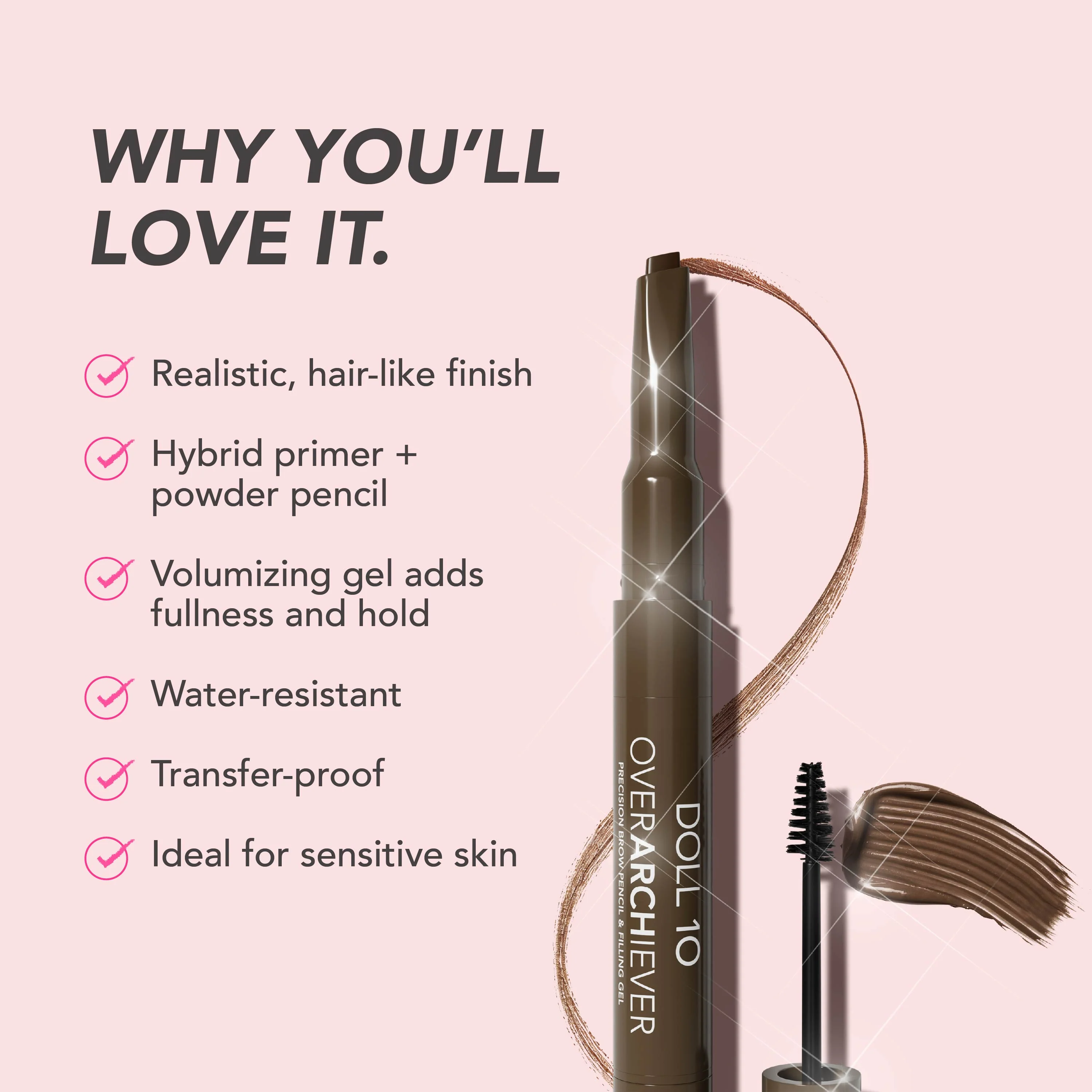 Overarchiever Precision Brow Pencil and Filling Gel - Image 4