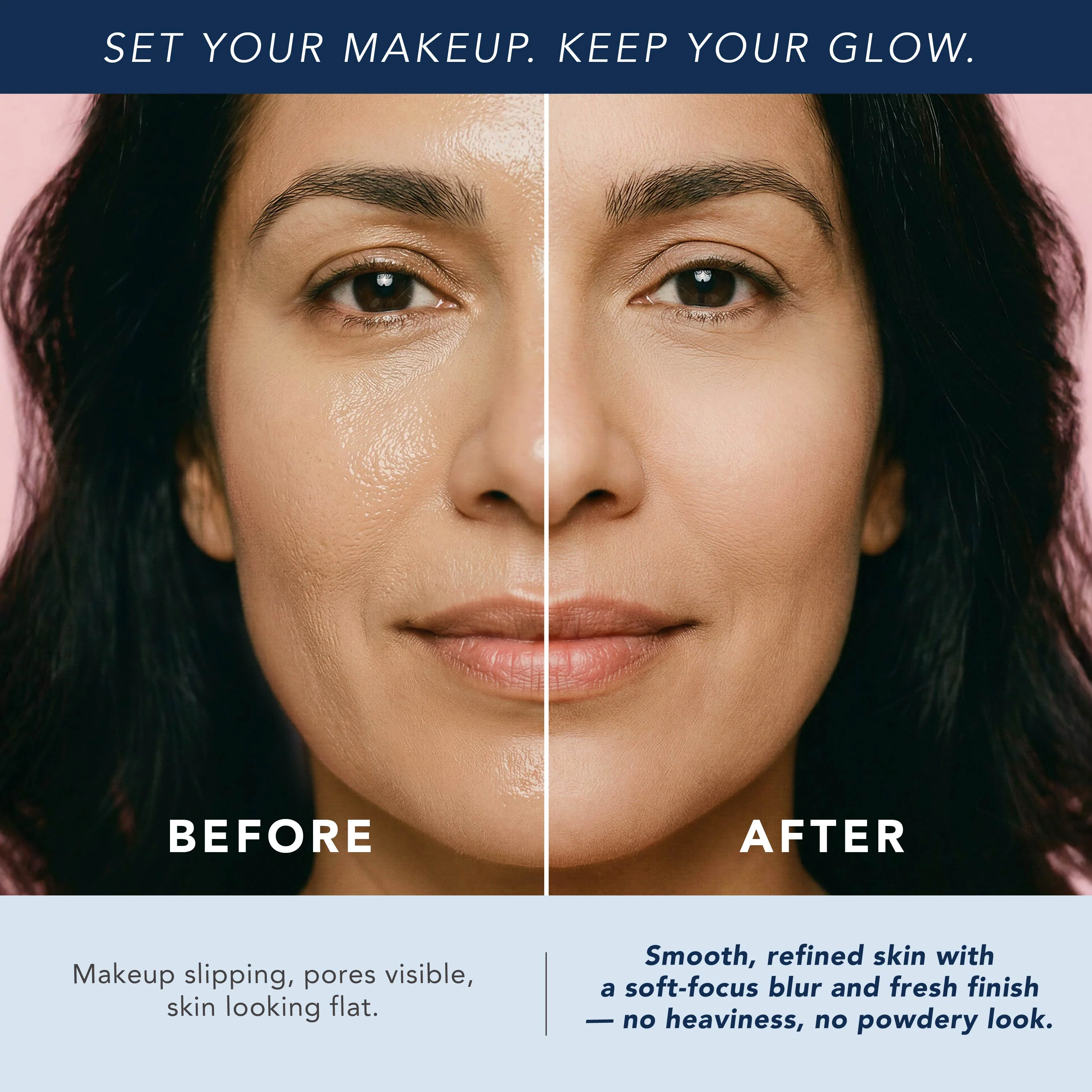 WaterBlur Powder Talc-Free Setting Powder with Blur and Set brush - Image 3